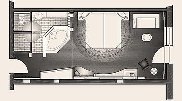 Grundriss Zimmer Residenz