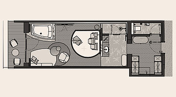 Grundriss Juniorsuite Kuscheltraum