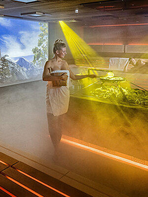 Eventsauna im Sole Spa im Wellnesshotel Winzer