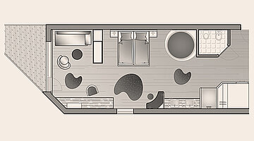 Floor plan: Harmonie Suite