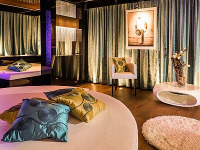 Kristall-Lounge im Emotion Spa des Wellnesshotel Winzer