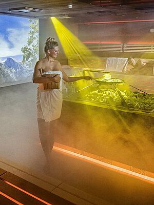 Event sauna at the Sole Spa in the Wellnesshotel Winzer